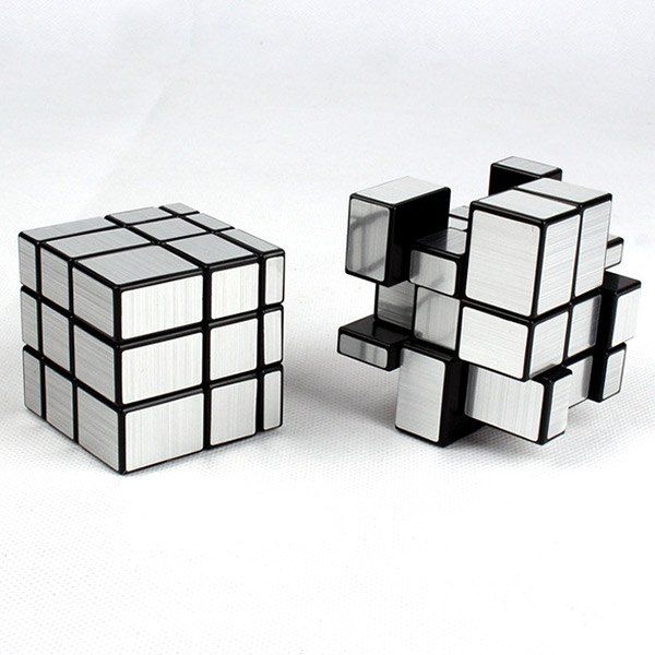 

Mirror Blocks Brain Teaser Puzzle Magic Rubik's Cube, Silver