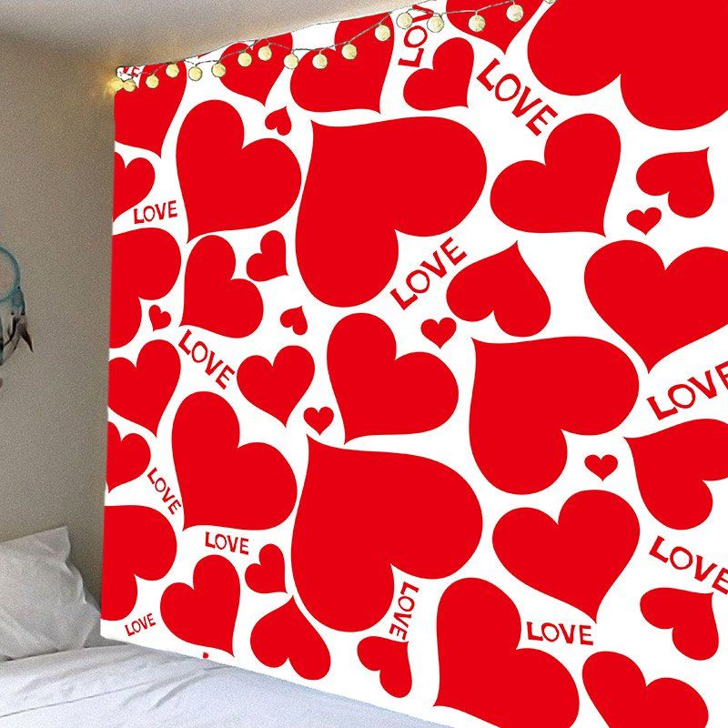 

Valentine's Day Full Hearts Wall Hanging, Red