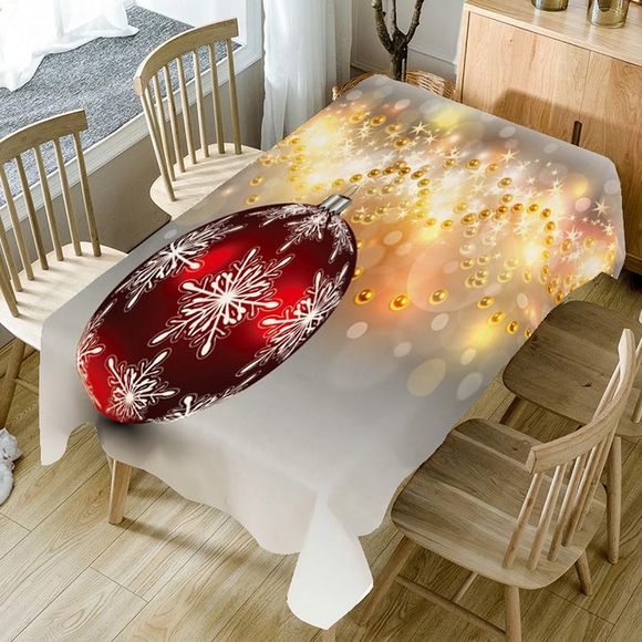 Nappe de Table Motif Boules de Noël - coloré W60 INCH * L84 INCH