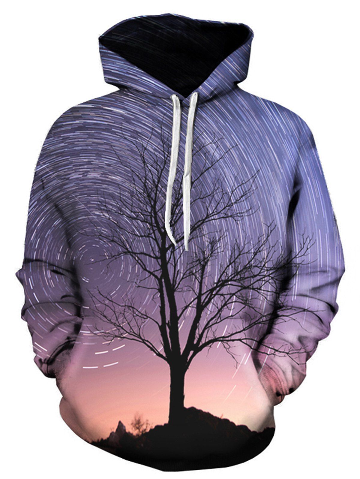 

Tree Vortex Galaxy 3D Print Pullover Hoodie, Colormix