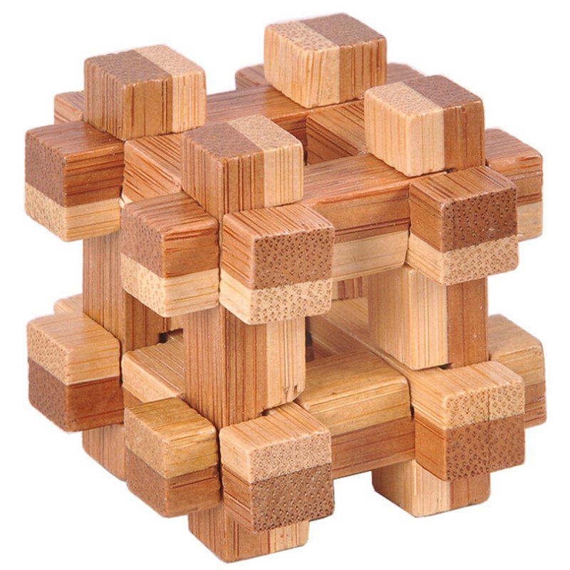 [41% OFF] 2021 3D Tic-tac-toe Shape Wooden Interlocking Puzzle Toy In ...