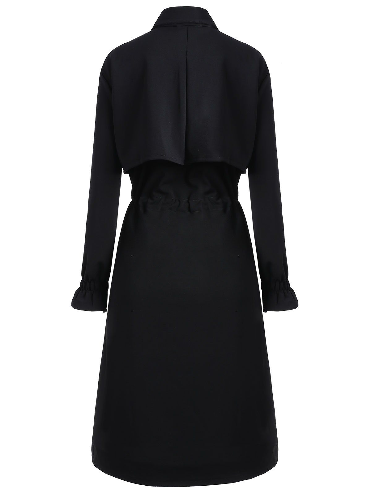 black trench coat dress