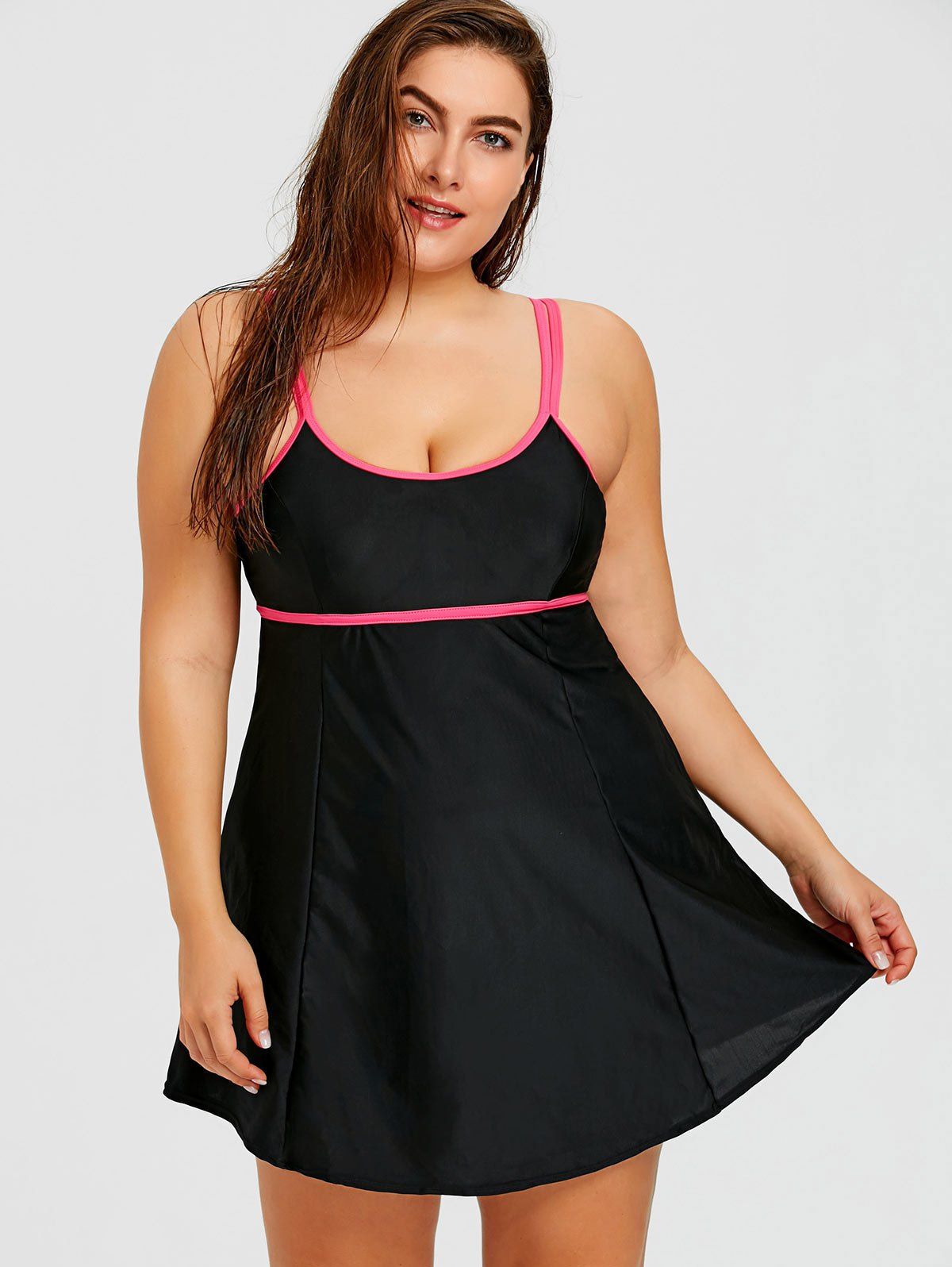 DressLily.com: Photo Gallery - Skirted Plus Size Underwire Swimsuit