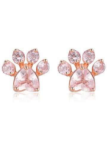 2018 Fake Stud Earrings Online Best For Fake Diamond Kitty Paw Stud Earrings