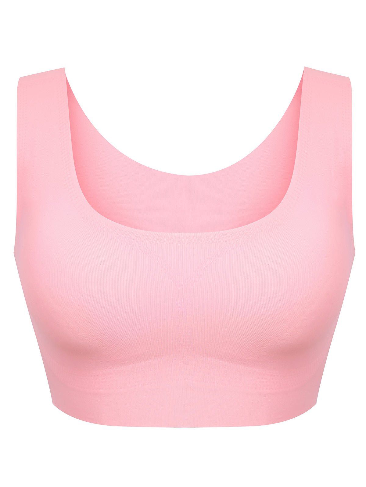 

Longline Padded Comfortable Bra, Pink