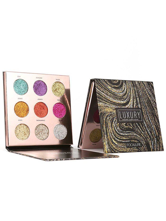 

Professional High Pigmented Glitter Powder Eyeshadow Palette, Golden