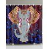 Rideau de Douche Imperméable Imprimé Éléphant Mandala pour Salle de Bain - multicolore W59 INCH * L71 INCH