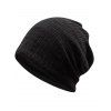 Bonnet léger tricoté au crochet en plein air - Noir 