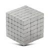 216 Pièces 5 mm Cubes Aimantés Jeu de Construction Blocs de Cubes Magnétiques - Argent 