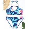 Ensemble de bikini à imprimé fleurs et dos nu - multicolore XL