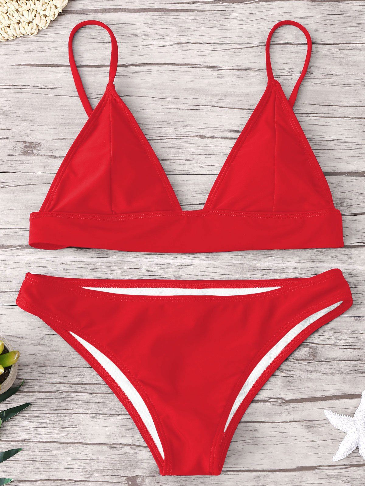 [33 Off] 2020 Padded Bikini Set In Red Dresslily