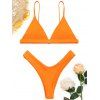 Ensemble de Bikini Doux à Bretelle Fine - Orange M