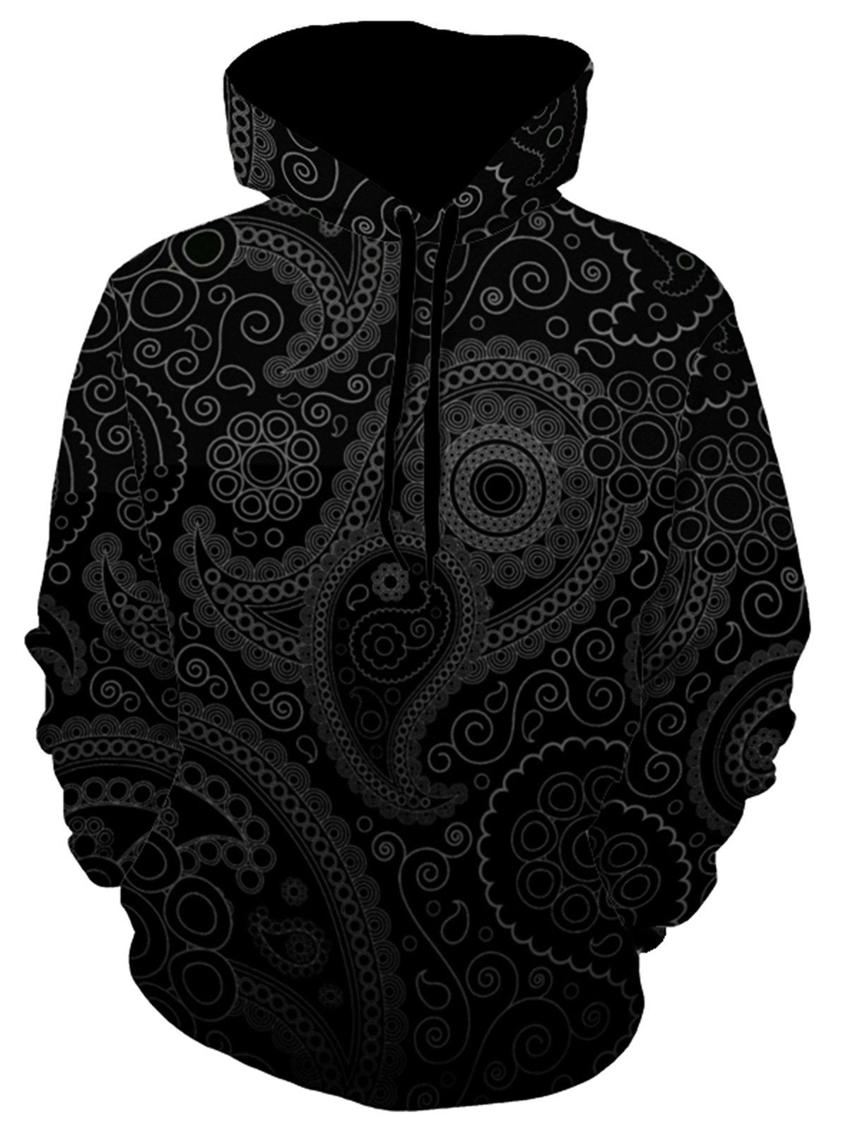 paisley print hoodie