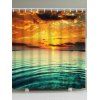 Rideau de Douche Imperméable à Imprimé Coucher du Soleil sur la Mer - multicolore W71 INCH * L71 INCH