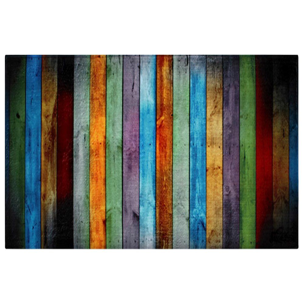 

Coral Velvet Colorful Stripe Large Area Rug, Colormix