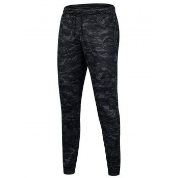 

Sports Casual Camouflage Jogger Pants, Black