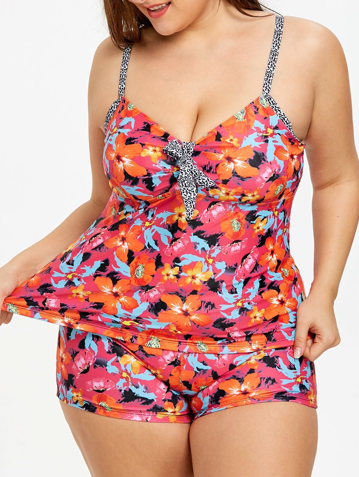 

Tankini Plus Size Floral Swimsuit