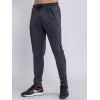 Zipper Pocket Drawstring Pantalons de survêtement occasionnels - gris foncé L