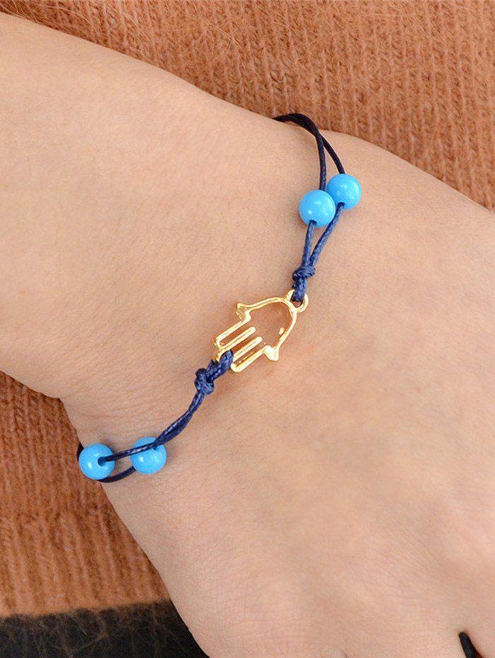 

Hollow Out Bead Bracelet, Golden