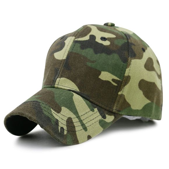 Chapeau Simple Protection Solaire Réglable Orné Motif Camouflage - ACU Camouflage 