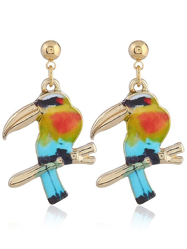 

Funny Alloy Bird Drop Earrings, Yellow