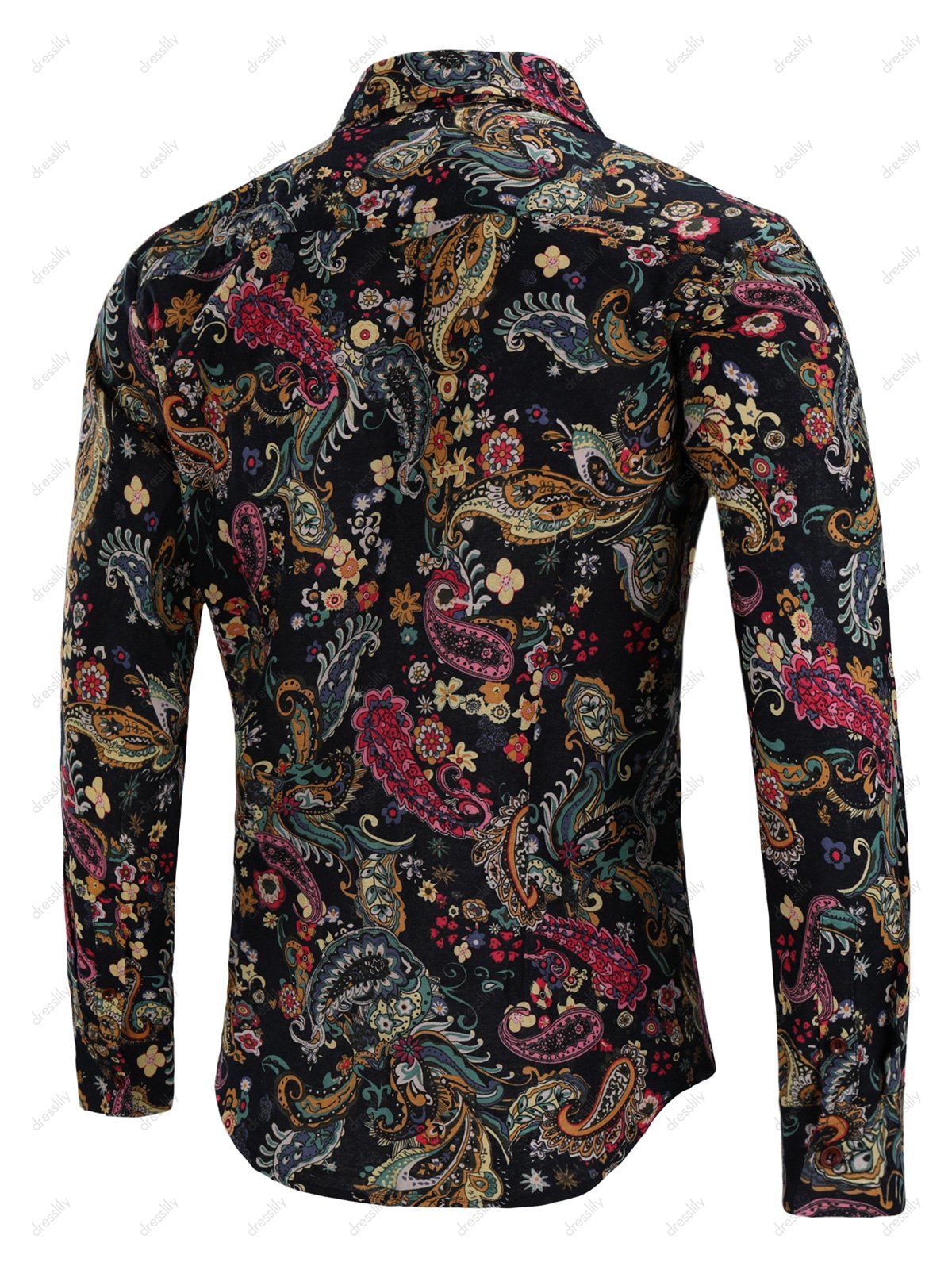 paisley collar shirt
