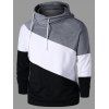 Color Block Raglan Sleeve Hoodie - COLORMIX XL