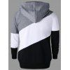 Color Block Raglan Sleeve Hoodie - COLORMIX XL