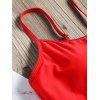 Bikini Cami à Taille Basse String Bretelle - Rouge S