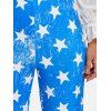 Elastic Waist Star Print Pants - COLORMIX S