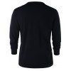 Sweat-Shirt à Deux-Tons - Noir 2XL
