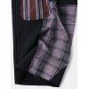 Pantalon Neuvième à Taille Haute avec Cordon de Serrage et Patch - Noir XL
