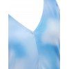 T-shirt Matelassé Epaule Dénudée - Bleu clair M