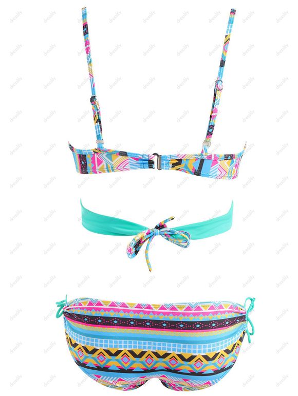 Ensemble Bikini avec Bretelles Fines à Imprimé Tribal pour Femmes - Pers XL