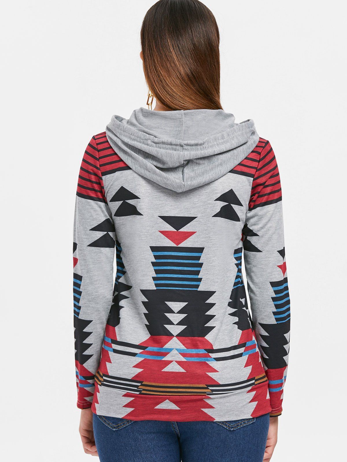 geometric pattern sweatshirt