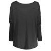 Pull Asymétrique à Col Scoop - gris foncé S