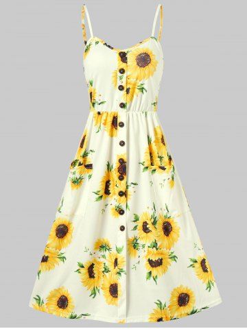 sunflower prom dress