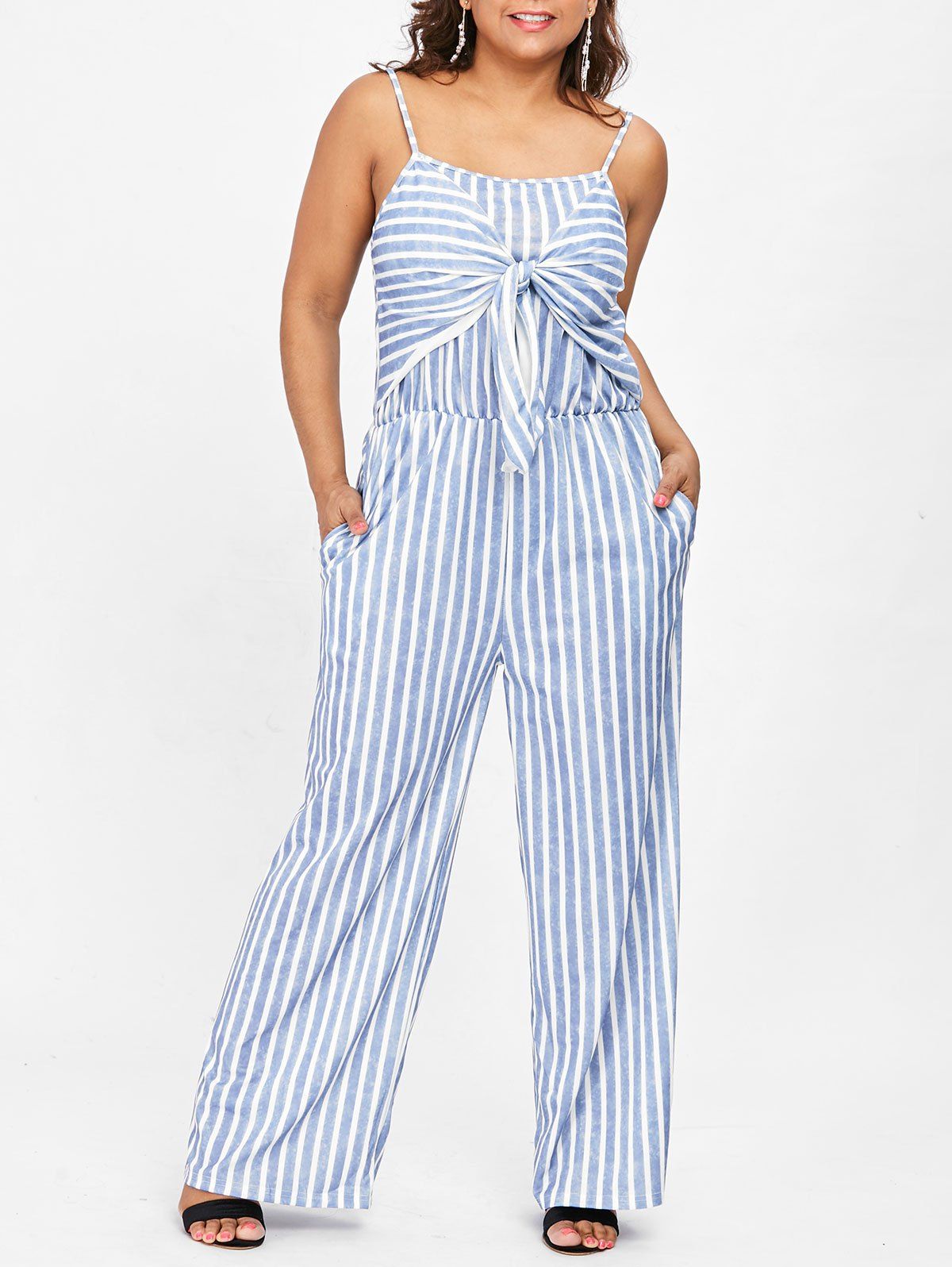 plus size wide leg jumpsuit