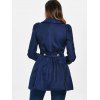 Manteau évasé à Double Boutonnage - Cadetblue XL