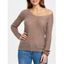 Pull Décontracté à Col en V en Couleur Unie - Pale Rose Gris M