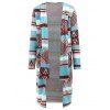 Desert Bloom Cardigan manches longues élégant col Spliced ​​femmes - multicolore S