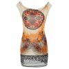 Sexy Scoop Neck Sleeveless Chains Embellished Slimming Women's Dress - ORANGE ONE SIZE(FIT SIZE XS TO M)