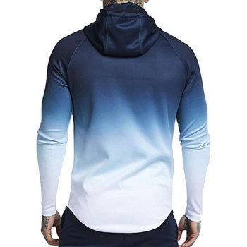 

Drawstring Raglan Sleeve Zip Pockets Hoodie, White