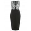 Plus Size Cut Out Sleeveless Bodycon Dress - Noir 2X