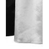 Maxi Robe Bal de Promo Taille Haute à Manches Longues - Noir XL
