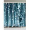Rideaux de Douche Imperméable Cerf Dans Neige et Forêt Imprimés - multicolor W59 X L71 INCH