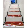 Tapis d'Escalier Père Noël et Traîneau Imprimés - multicolor 5PCS X 28 X 9 INCH