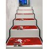 Tapis d'Escalier Motif de Père Noël - multicolor 5PCS X 28 X 9 INCH