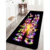 Tapis Anti-dérapant Absorbant d'Eau Motif de Joyeux Noël - multicolor W24 X L71 INCH