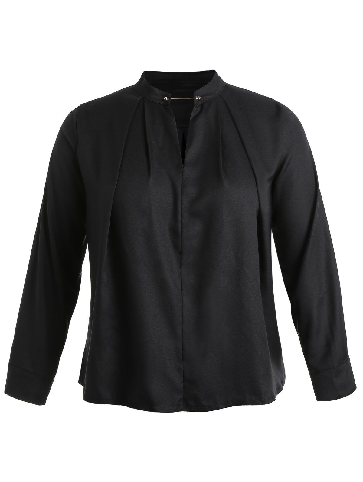 

Plus Size Cut Out Detail Blouse, Black